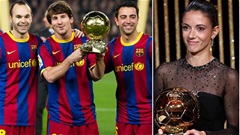 Barca 'bội thực' Quả Bóng Vàng