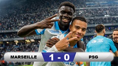 Kết quả Marseille 1-0 PSG: 3 điểm cho Greenwood và đồng đội