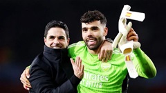 Mikel Arteta: 'Arsenal đang có thủ môn tấn công hay nhất Premier League'