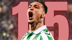Antony lại có thêm màn trình diễn xuất thần cho Betis