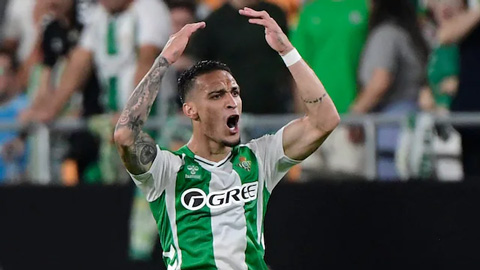 Vòng 1 Europa League: Antony vừa ghi bàn vừa kiến tạo giúp Betis có được 1 điểm