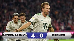 Kết quả Bayern Munich 4-0 Bremen: Không thể cản Kane