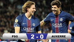 Kết quả PSG 2-0 Auxerre: Nối dài mạch thắng lên con số 5