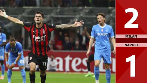 VIDEO bàn thắng Milan vs Napoli: 2-1 (Vòng 5 Serie A 2025/26)