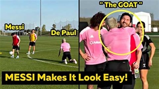 VIDEO Đồng đội "mắt tròn mắt dẹt" trước kỹ thuật tuyệt đỉnh của Messi