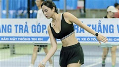 Lại một hot girl mặc gợi cảm gây sốt trên sân pickleball