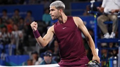 Carlos Alcaraz ngược dòng nghẹt thở, vào chung kết Japan Open
