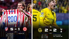 Atletico, Inter và Marseille cùng thắng đậm, Tottenham chật vật kiếm trận hoà