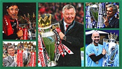 Top 5 HLV xuất sắc nhất lịch sử Premier League: Pep Guardiola chỉ đứng thứ 2