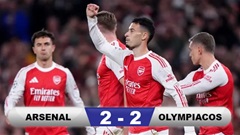 Kết quả Arsenal 2-0 Olympiacos: Hàng công tỏa sáng