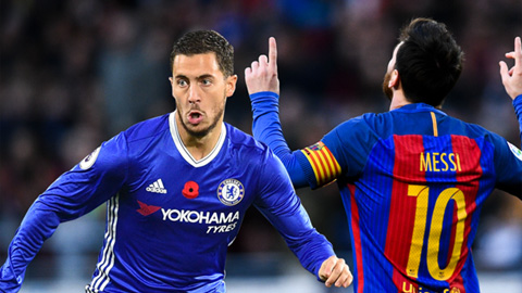 Eden Hazard 'dìm hàng' Lionel Messi thẳng tay