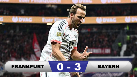 Kết quả Frankfurt 0-3 Bayern: 3 điểm dễ dàng cho 'Hùm xám'