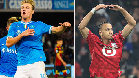 Hojlund giúp Napoli ngược dòng, em trai Mbappe toả sáng cầm chân PSG
