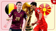 Nhận định bóng đá Bỉ vs Bắc Macedonia, 01h45 ngày 11/10: Quỷ đỏ phải thắng
