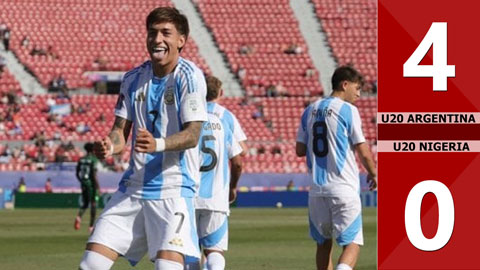 VIDEO U20 Argentina vs U20 Nigeria: 4-0 (Vòng 1/8 U20 World Cup 2025)