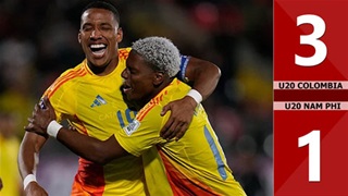 VIDEO U20 Colombia vs U20 Nam Phi: 3-1 (Vòng 1/8 U20 World Cup 2025)
