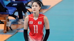 Hotgirl bóng chuyền Kiều Trinh ghi điểm như máy, ghi danh bán kết giải VĐQG 2025