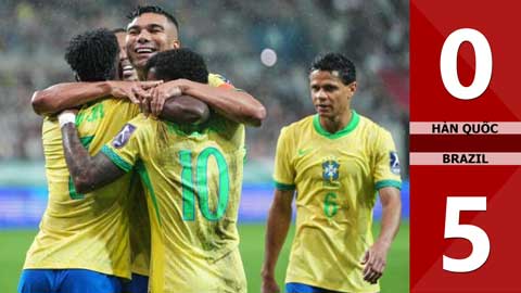 VIDEO bàn thắng Hàn Quốc vs Brazil: 0-5 (Giao hữu Quốc tế 2025)