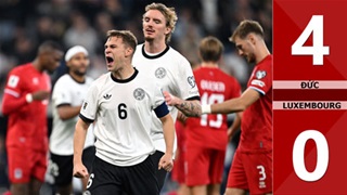VIDEO bàn thắng Đức vs Luxembourg: 4-0 (Vòng loại World Cup 2026)