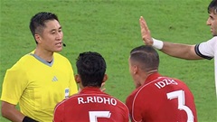 Indonesia chịu 3 thẻ đỏ liên tiếp vì tấn công trọng tài Trung Quốc
