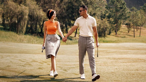 Nữ MC Thu Hoài & cuộc hôn nhân trong mơ cùng thầy dạy golf