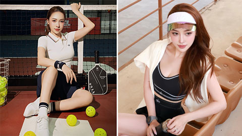 Kiều nữ Sài thành Đăng Thư không ngừng khoe sắc trên sân pickleball