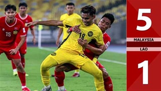 VIDEO bàn thắng Malaysia vs Lào: 5-1 (Vòng loại Asian Cup 2027)