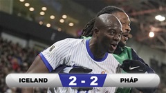 Kết quả Iceland 2-2 Pháp: 1 điểm thất vọng