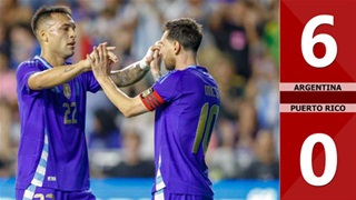 VIDEO bàn thắng Argentina vs Puerto Rico: 6-0 (Giao hữu Quốc tế 2025)