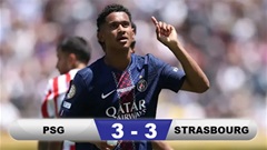 Kết quả PSG 3-3 Strasbourg: Sao 19 tuổi cứu nguy