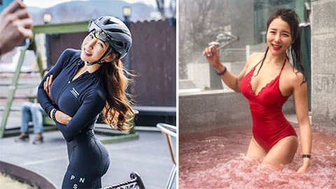 Mỹ nhân đua xe đạp Hàn Quốc body đỉnh cao, thần thái không thua gì người mẫu