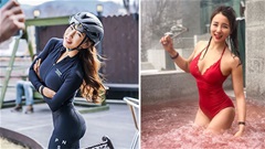 Mỹ nhân đua xe đạp Hàn Quốc body đỉnh cao, thần thái không thua gì người mẫu