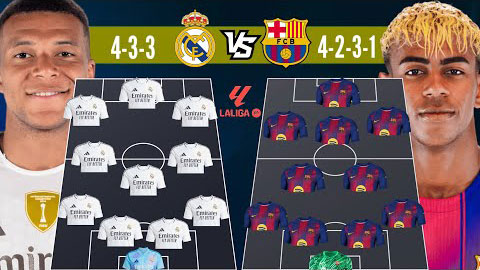 Real vs Barca sẽ dùng đội hình khủng cỡ nào cho El Clasico