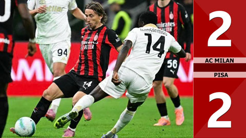 VIDEO bàn thắng AC Milan vs Pisa: 2-2 (Vòng 8 Serie A 2025/26)