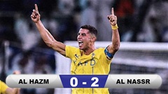 Kết quả Al Hazm 0-2 Al Nassr: Ronaldo lại ghi bàn