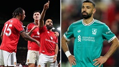 Bảng xếp hạng Ngoại hạng Anh mới nhất: MU đẩy Liverpool khỏi top 4, kém ngôi đầu đúng 3 điểm