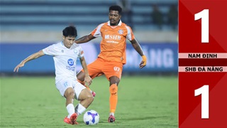 VIDEO bàn thắng Nam Định vs SHB Đà Nẵng: 1-1 (Vòng 8 V.League 2025/26)