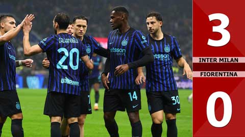 VIDEO bàn thắng Inter Milan vs Fiorentina: 3-0 (Vòng 9 Serie A 2025/26)