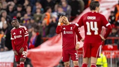 Liverpool lập hàng loạt kỷ lục tệ hại sau thảm bại trước Crystal Palace