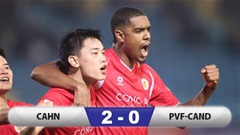 Kết quả Công an Hà Nội 2-0 PVF-CAND: Phả hơi nóng vào gáy Ninh Bình