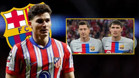Atletico đáp lại âm mưu cuỗm Julian Alvarez bằng cách săn hai sao Barca