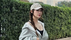 Người đẹp làng gym Phương Linh khoe thân hình 'đồng hồ cát'