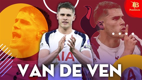 Van de Ven, trung vệ ghi bàn hay nhất châu Âu và mặt trái của Tottenham