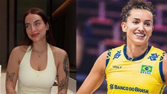 Huyền thoại bóng chuyền nữ Brazil công khai người yêu đồng giới, nhan sắc cực phẩm
