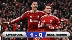 Kết quả Liverpool 1-0 Real Madrid: Người hùng Mac Allister