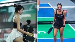 Hotgirl Em Kim mở ra trào lưu, cả giới pickleball đồng loạt 'vén váy'