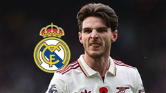 Real quan tâm Rice, Arsenal hét giá 'cắt cổ'