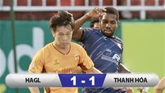 Kết quả HAGL 1 -1 Thanh Hóa: Trung vệ 1m95 giải cứu đội nhà trước ngày lên U22 Việt Nam