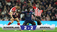 Kết quả Sunderland 2-2 Arsenal: Đứt mạch toàn thắng