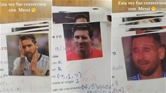 Giáo viên Toán dùng biểu cảm của Lionel Messi để đánh giá học sinh